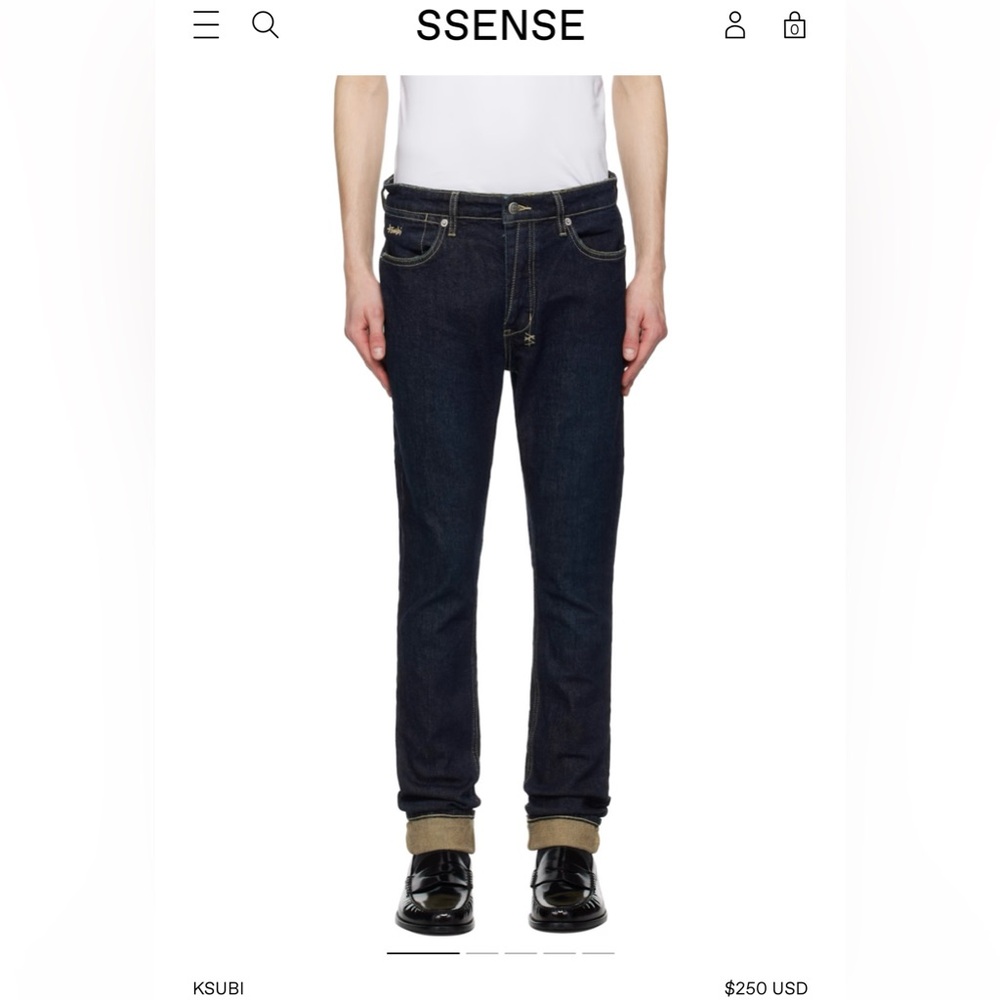 Ksubi rinse skinny jeans used